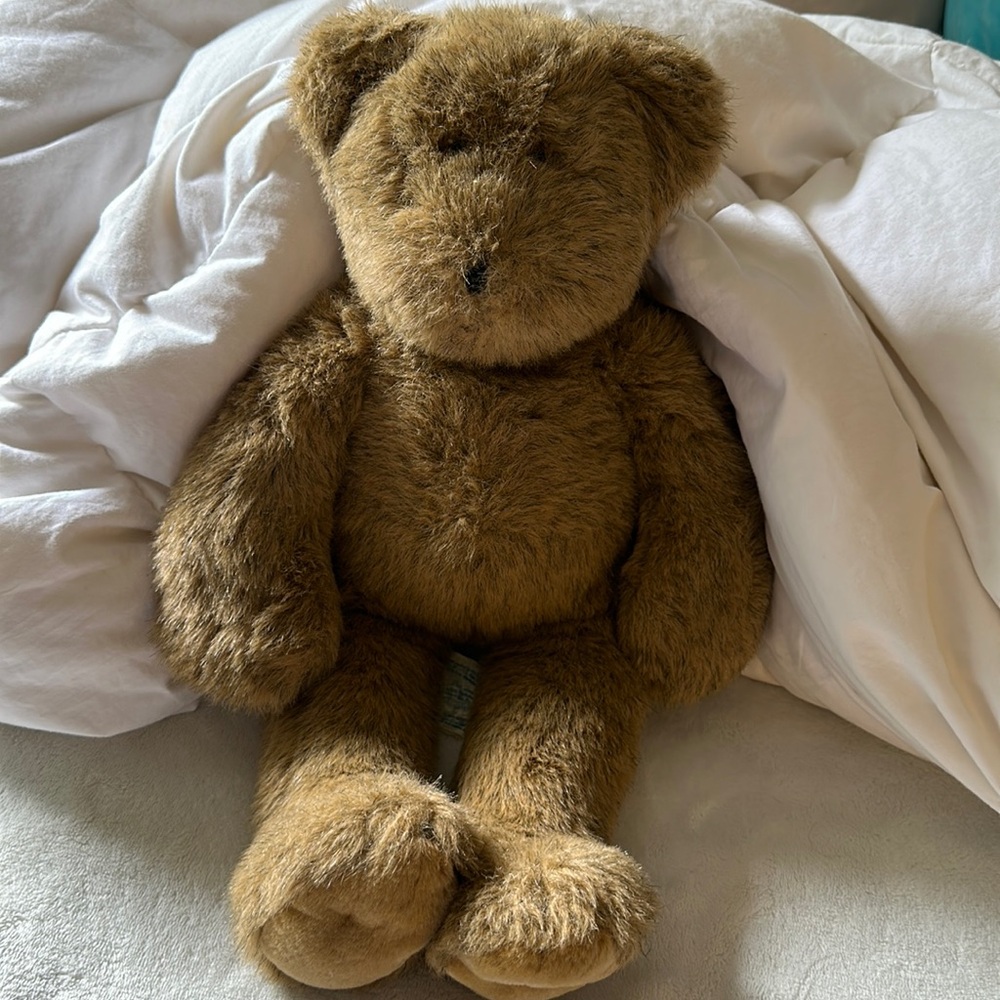 Build a bear vintage brown/tan teddy bear good condition 18” old school vintage